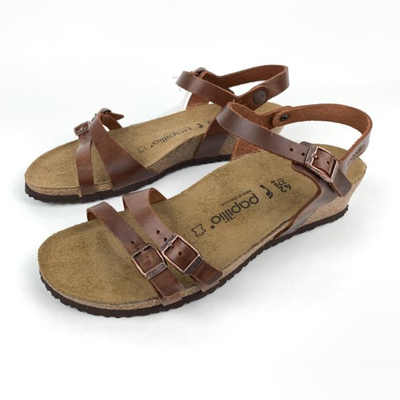 Birkenstock Shoes | Birkenstock Papillio Lana Heeled Sandals Cognac |  Poshmark